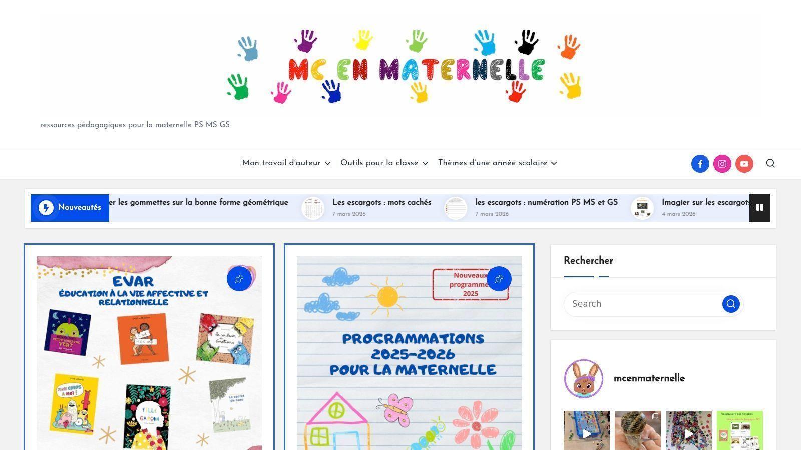 MC en maternelle