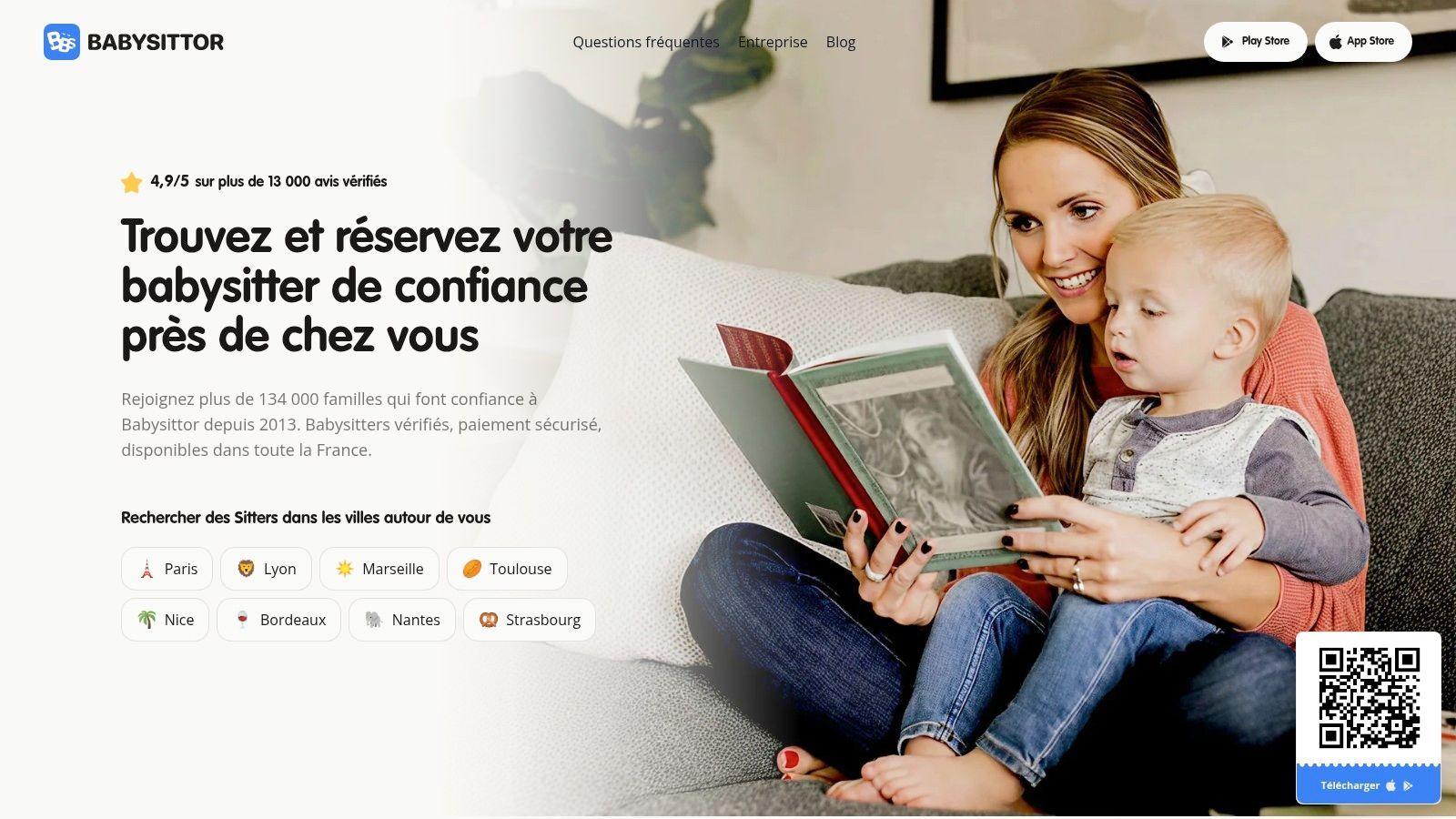 Screenshot from https://babysittor.com/fr