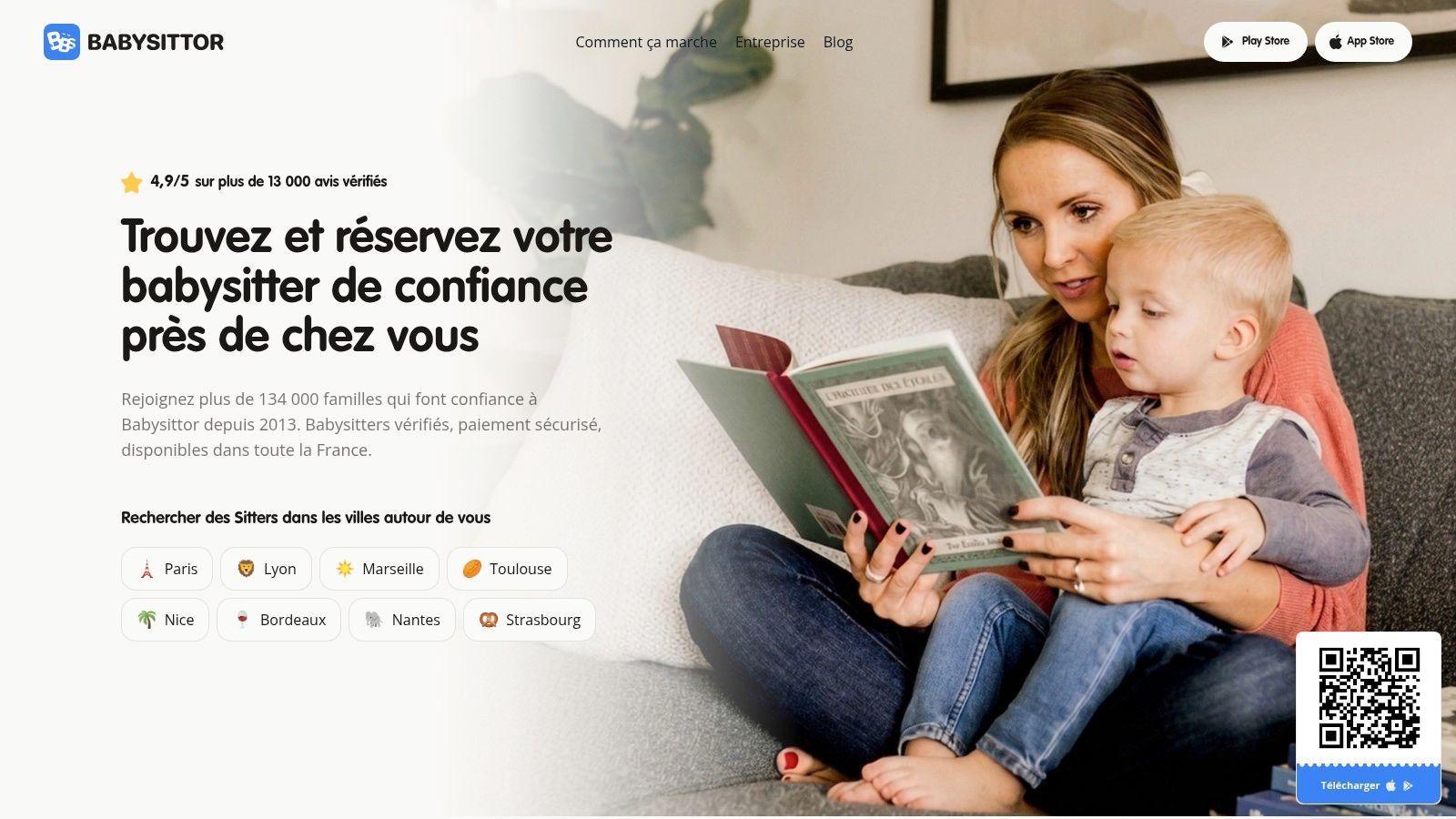 Screenshot from https://babysittor.com/fr