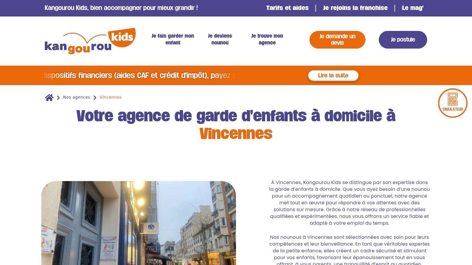 Kangourou Kids – Agence de Vincennes (94)