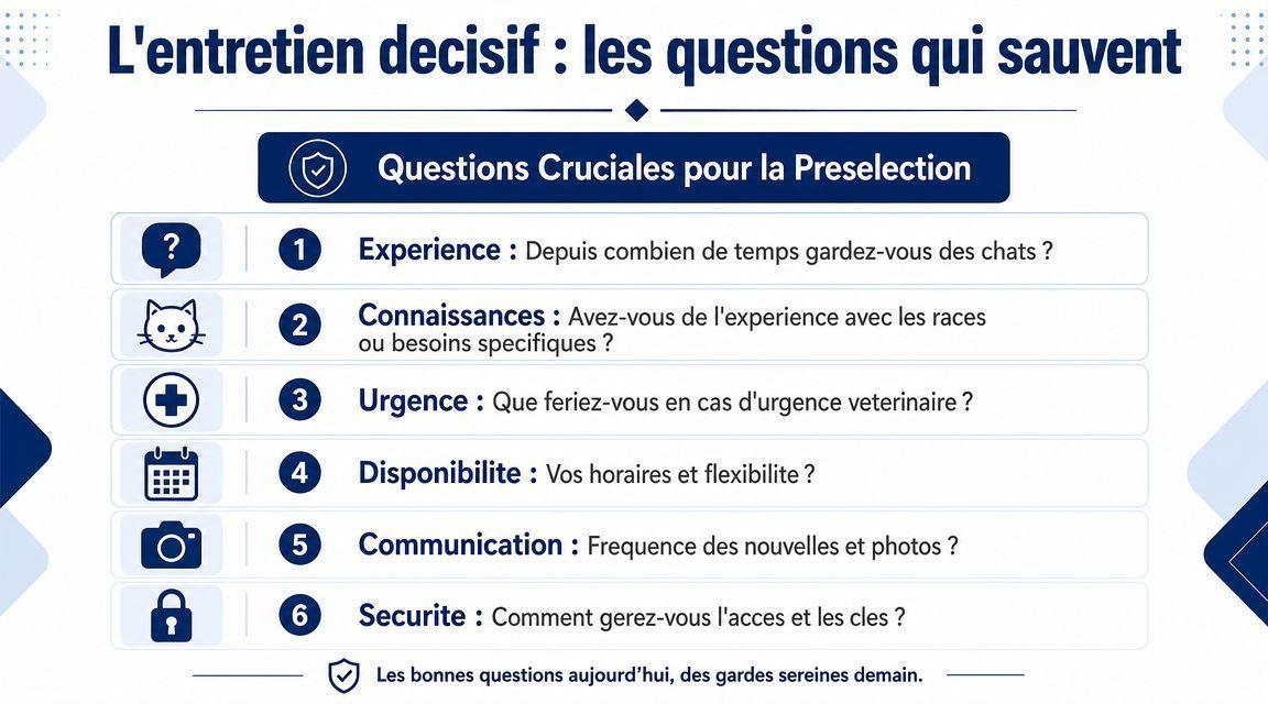 Une liste de six questions essentielles à poser lors de l