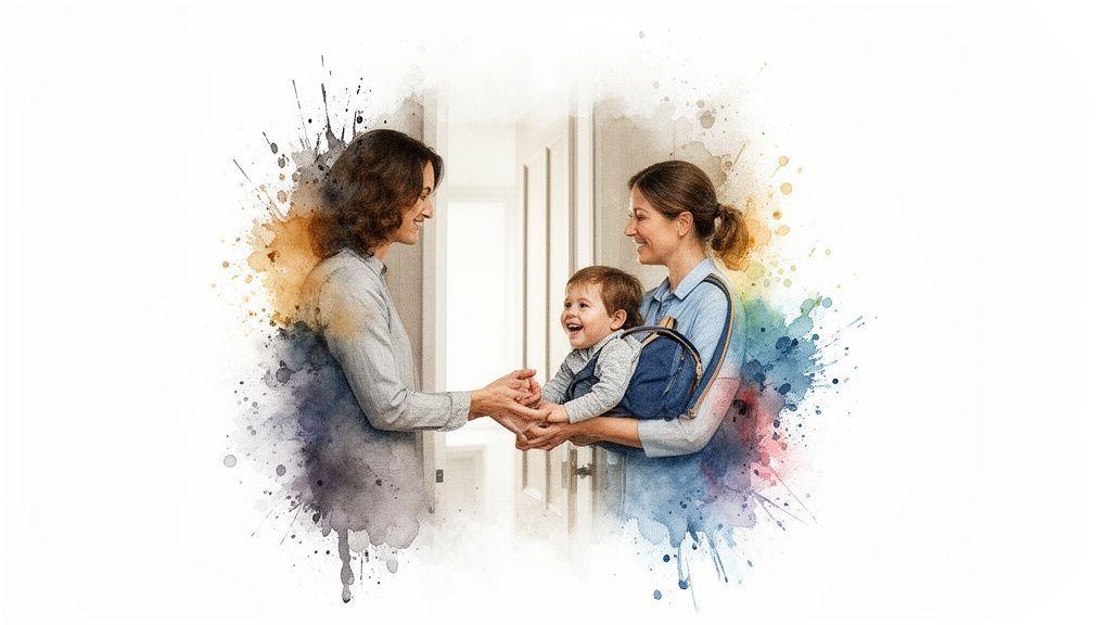 Deux femmes souriantes s
